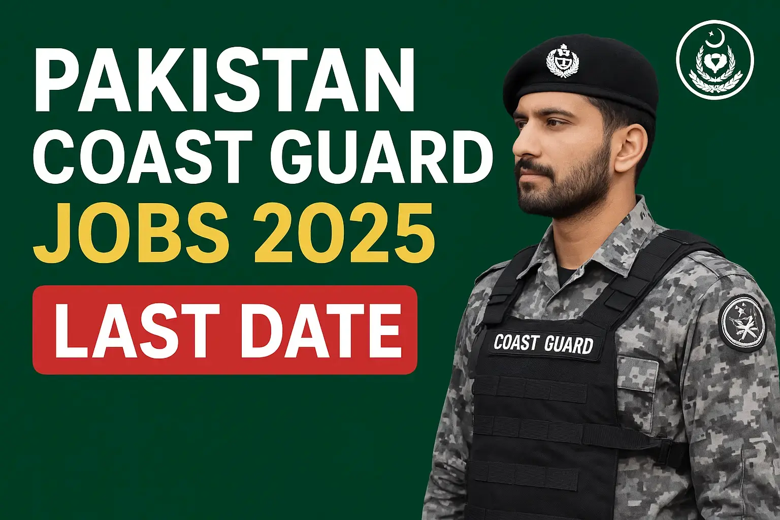 Pakistan Coast Guard Jobs 2025 Apply online Last Date - rozgarverse.com